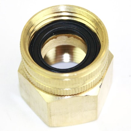 Interstate Pneumatics 3/4 Inch GHT Female x 3/4 Inch Female NPT Water Hose Fitting - Swivel FGF012S